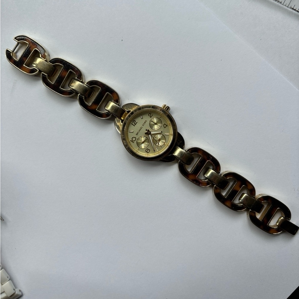 gold michael kors watch